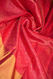 Pink Pure Handloom Kanchipuram Saree With Gold Zari Border
